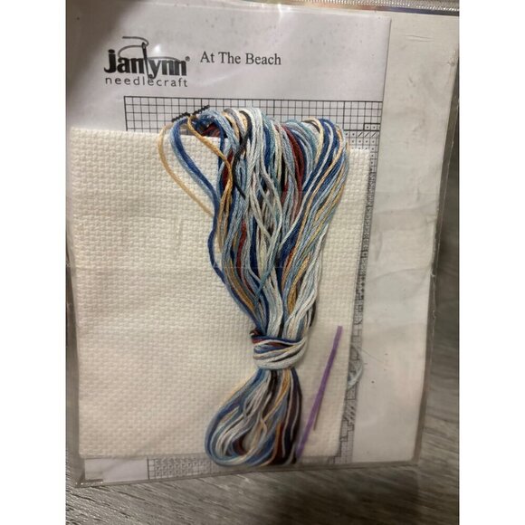 Janlynn At The Beach Counted Cross Stitch Kit 5"x7" 14ct - Picture 4 of 4
